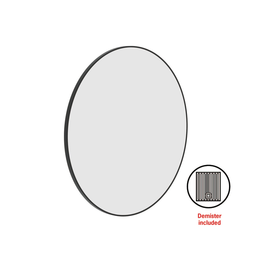 Georgia 900mmØ Round Framed Mirror with Mirror Demister