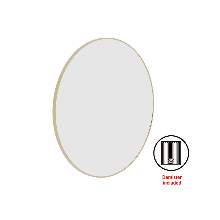 Georgia 900mmØ Round Framed Mirror with Mirror Demister