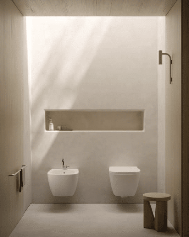 Genesis Compact SENZABRIDA® Wall Hung Pan & Soft Close Seat