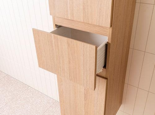 Glacier Door & Drawer Tallboy, Wall Hung