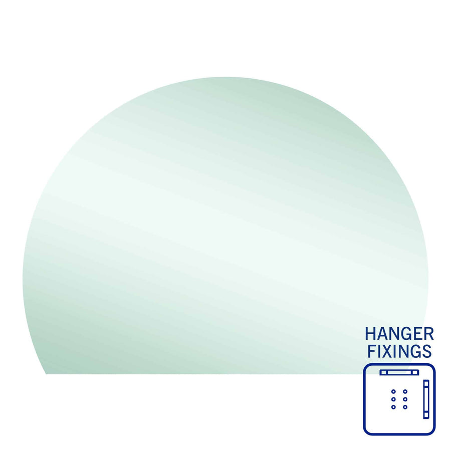 Hamilton D Shaped Polished Edge Mirror