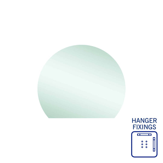 Hamilton D Shaped Polished Edge Mirror