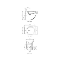 Hi Line Wall Faced Bidet