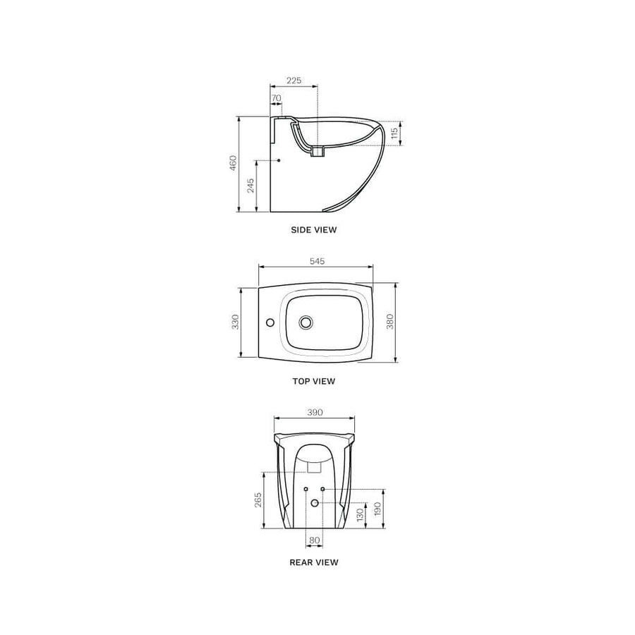 Hi Line Wall Faced Bidet