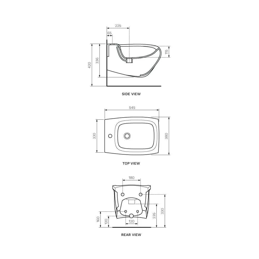 Hi Line Wall Hung Bidet
