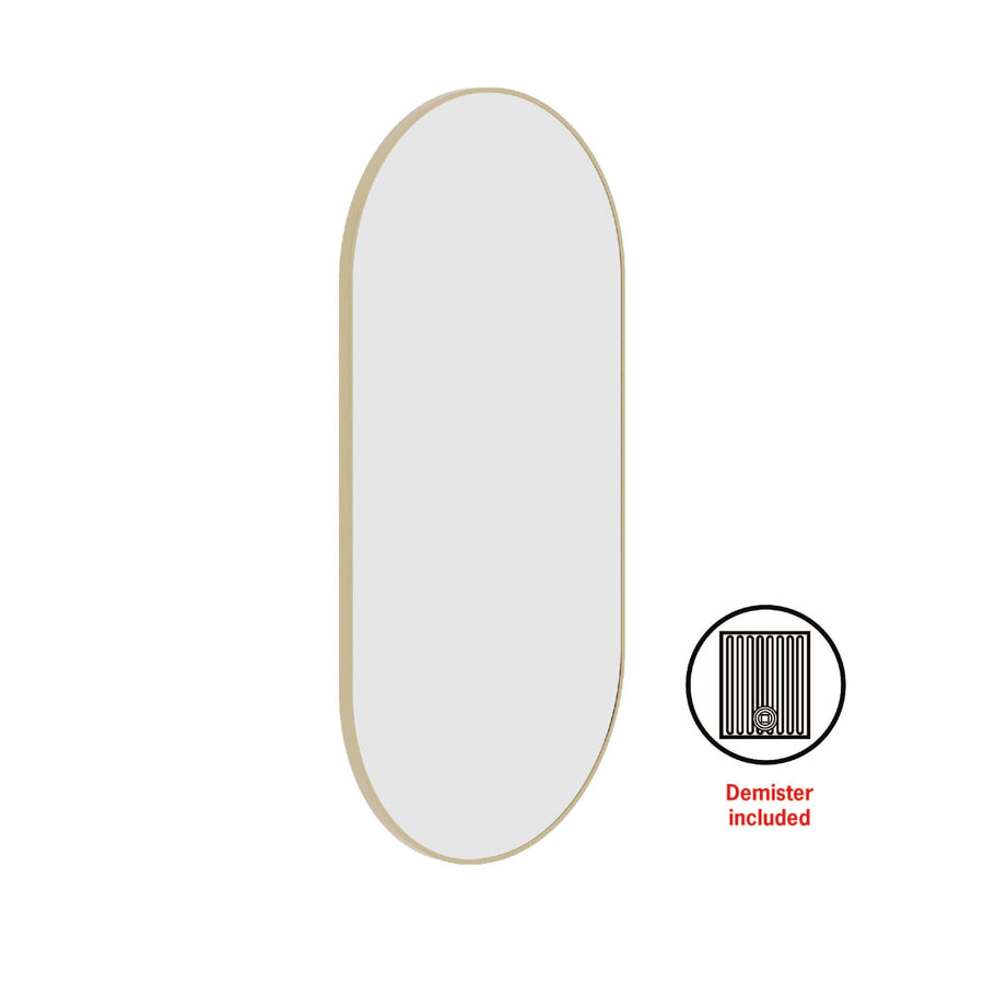 Havana Pill Framed Mirror with Demister