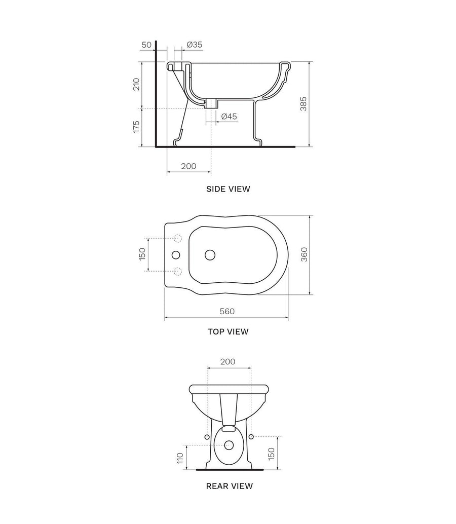 Hermitage Bidet By Parisi