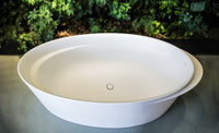 Crescent Oval Mineral Stone Freestanding Bath
