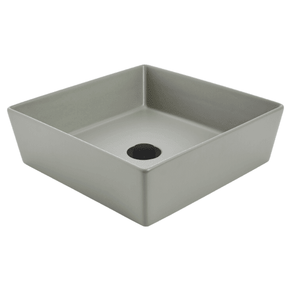 Venezia Square Countertop Vessel With Chrome Pop-up Waste