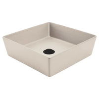 Venezia Square Countertop Vessel With Chrome Pop-up Waste