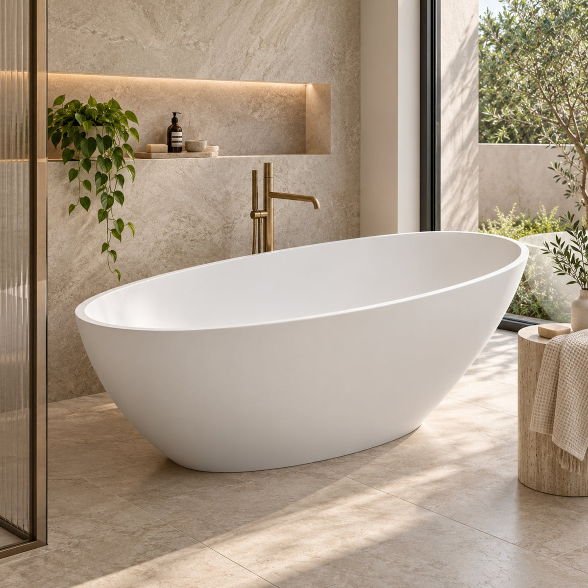 Isola Stonetec Freestanding Bath 1600