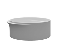 Crescent Round Mineral Stone Freestanding Bath