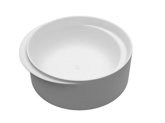 Crescent Round Mineral Stone Freestanding Bath