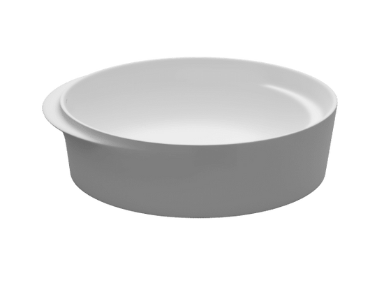 Crescent Oval Mineral Stone Freestanding Bath