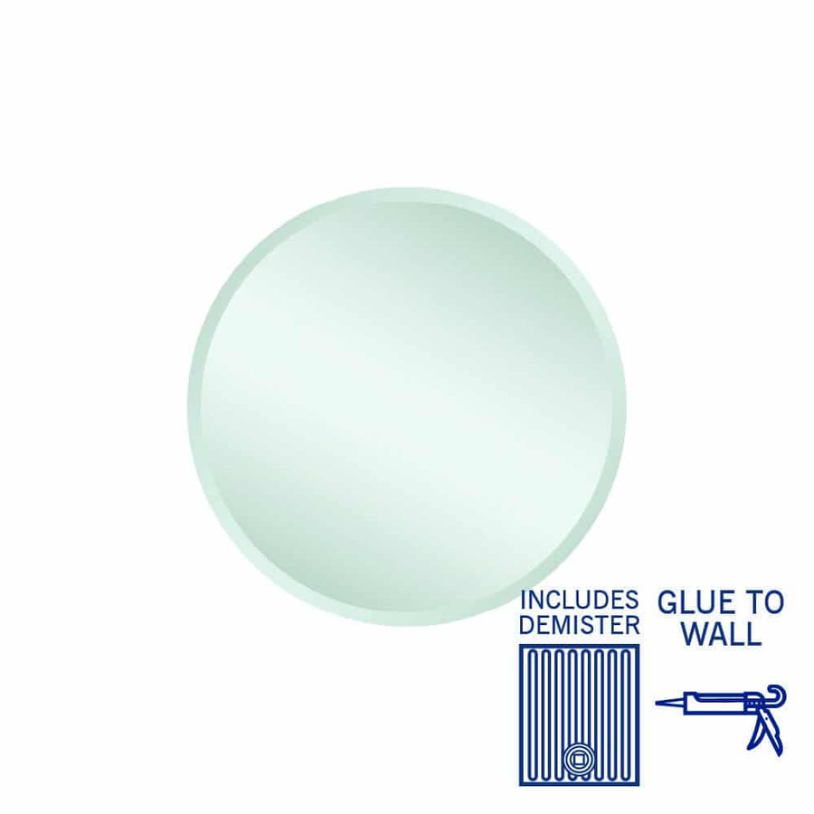 Kent Round Bevel 18mm Mirror with Demister