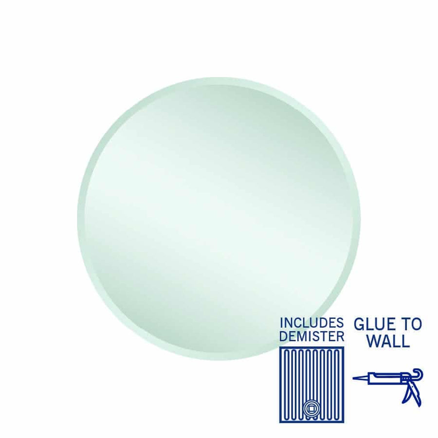 Kent Round Bevel 18mm Mirror with Demister