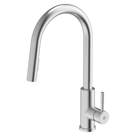 304 Gooseneck Pull Out Dual Spray Kitchen Mixer