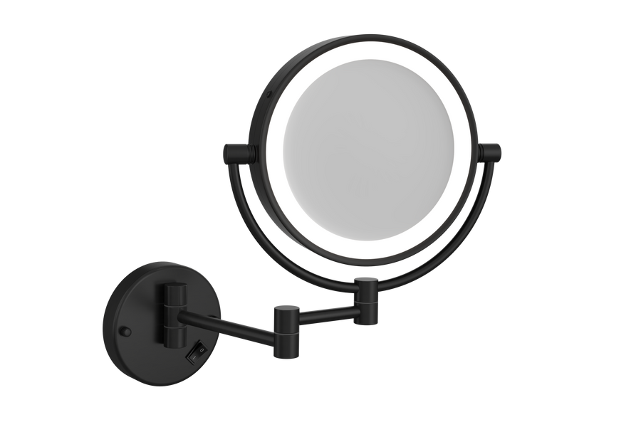 1 & 5x Magnification LED Shaving Mirror with Concealed Wiring