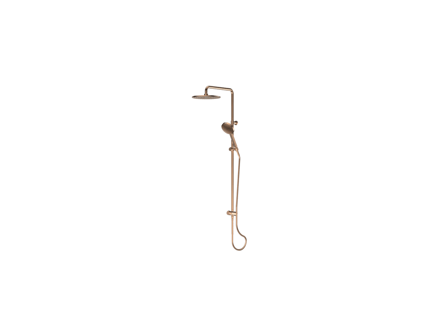 Lavish Brass Twin Rail Shower