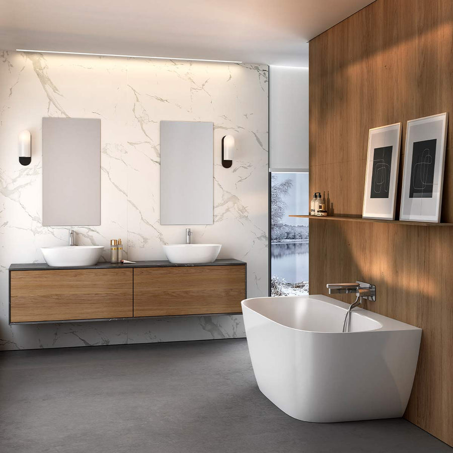 Lussari 1600 Back to Wall Bath