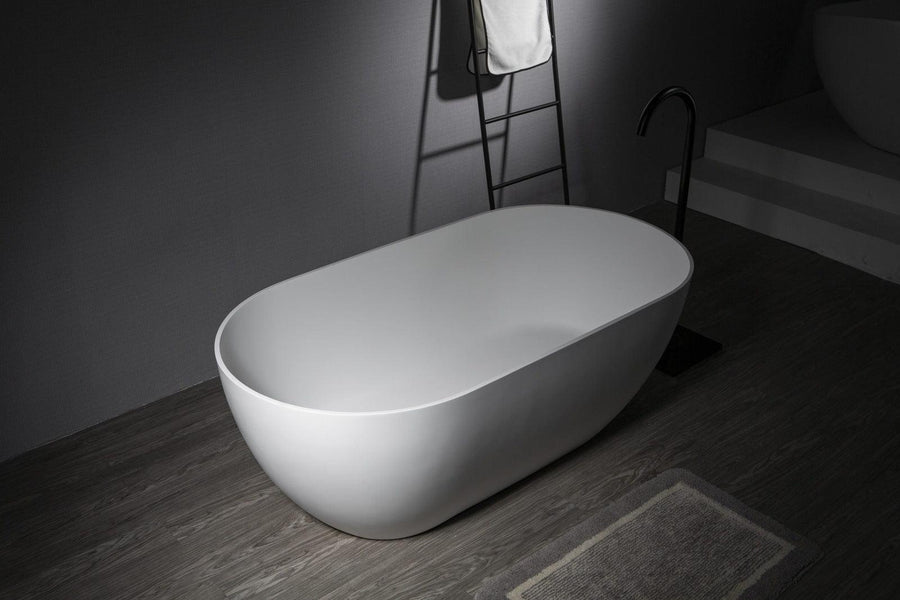 Lucia Freestanding Light Stone Bath