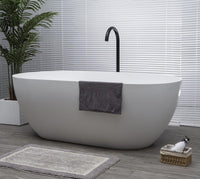 Lucia Freestanding Light Stone Bath