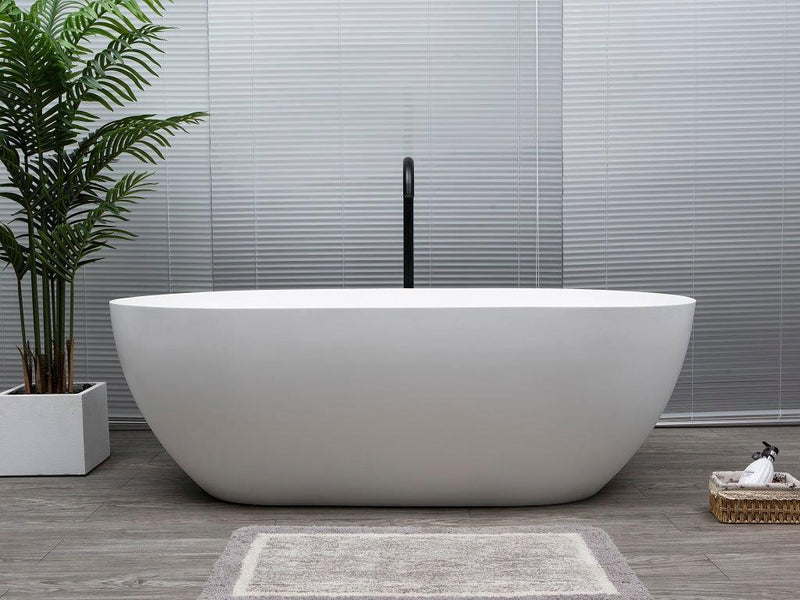 Lucia Freestanding Light Stone Bath