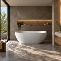 Lucia Freestanding Stone Bath with Overflow