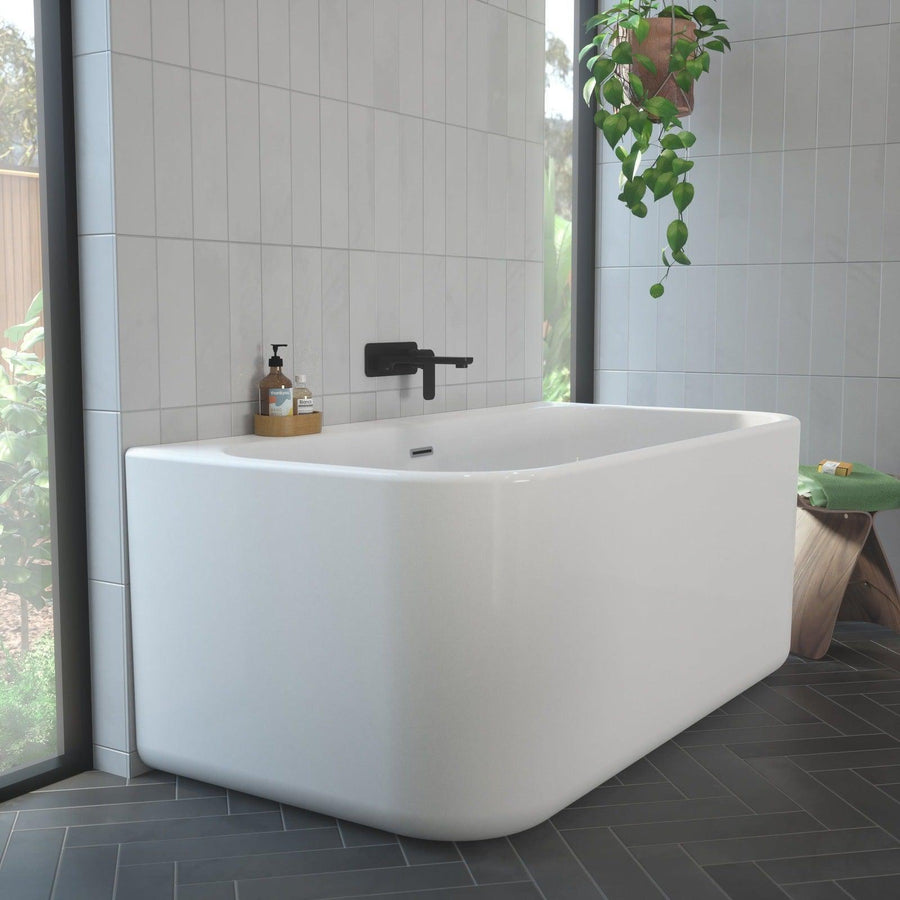 Luna Back To Wall Freestanding Bathtub