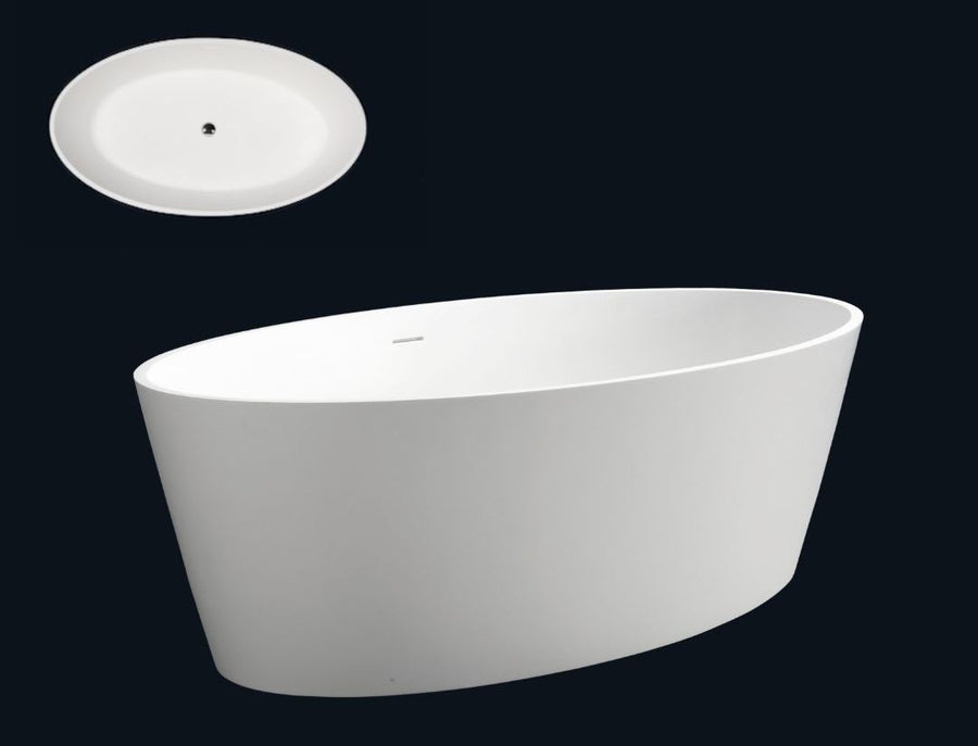 Lyka VX15-1600 Freestanding Oval Stone Bath