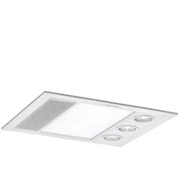 Linear Mini 3-in-1 Bathroom Heater with 3 Heat Lamps, Exhaust Fan and LED Light