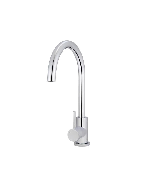 Round Gooseneck Kitchen Mixer Tap