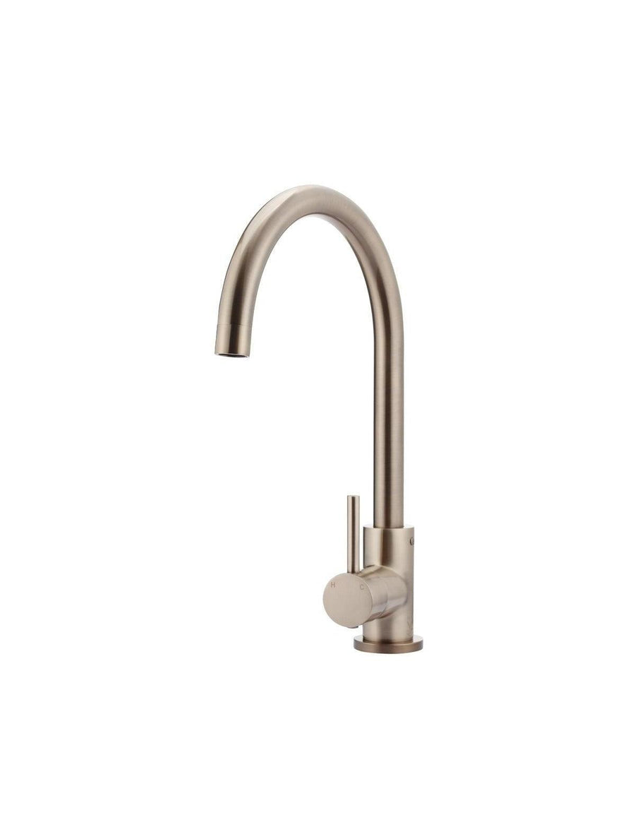 Round Gooseneck Kitchen Mixer Tap