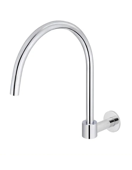 Round High Rise Swivel Wall Spout