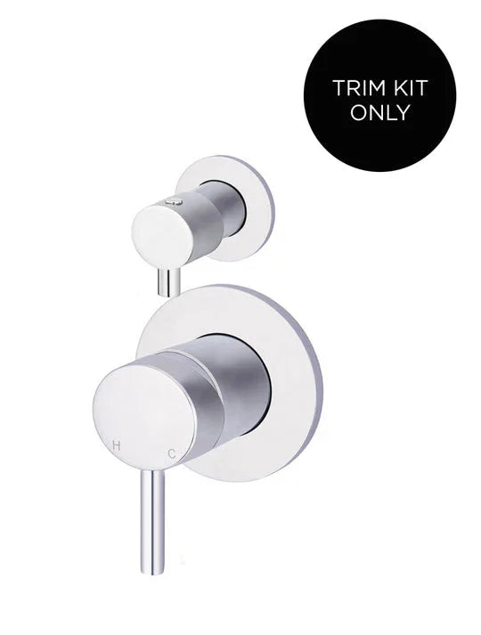 Round Diverter Mixer Trim Kit In-wall Body Not Included