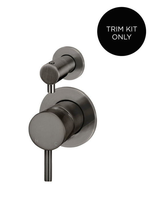 Round Diverter Mixer Trim Kit In-wall Body Not Included