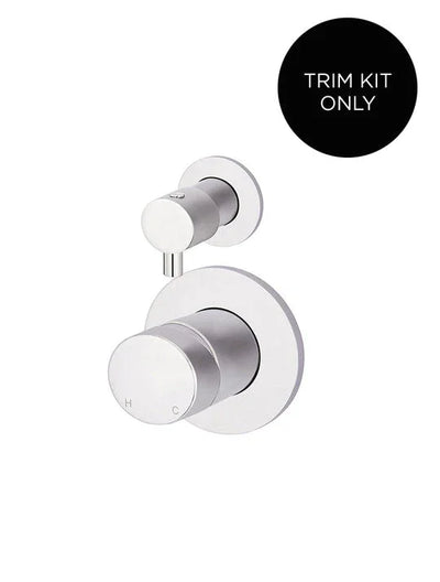 Round Diverter Pinless Handle Trim Kit In-wall Body Not Included