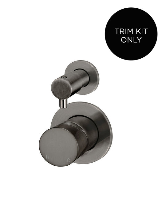Round Diverter Pinless Handle Trim Kit In-wall Body Not Included