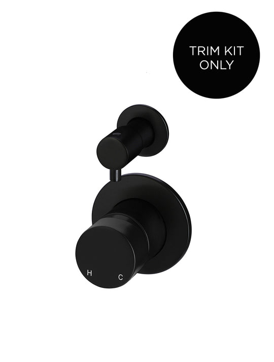 Round Diverter Pinless Handle Trim Kit In-wall Body Not Included