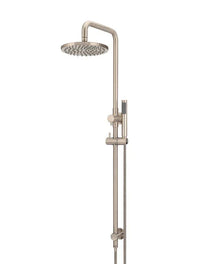 Round Combination Shower Rail, 300/200mm Rose, Single Function Hand Shower