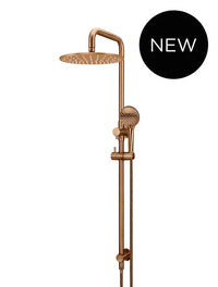 Round Combination Shower Rail, 300/200mm Rose, Single Function Hand Shower