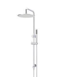 Round Combination Shower Rail, 300/200mm Rose, Single Function Hand Shower
