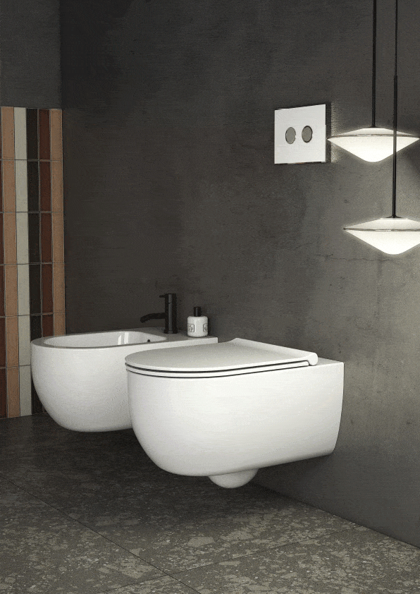 Mode SENZABRIDA® Wall Hung Pan & Soft Close Seat