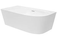 Natalia 1500 Back-To-Corner Freestanding Bath wth Integrated Overflow