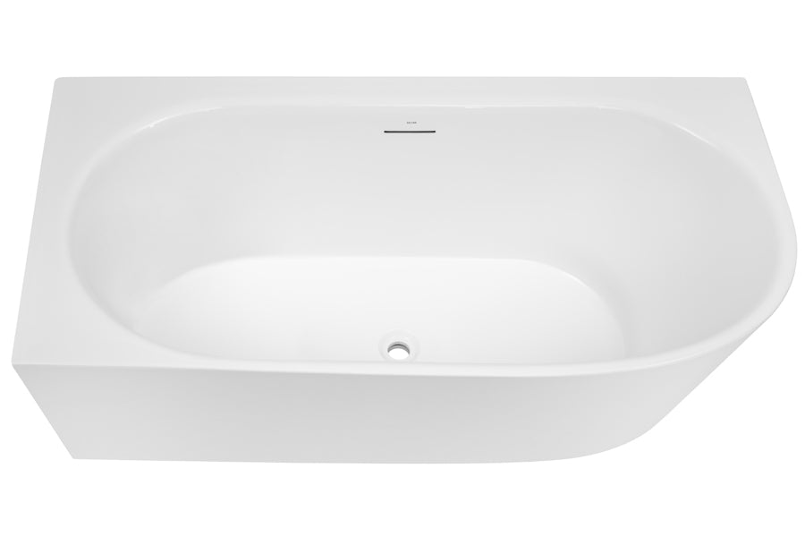 Natalia 1500 Back-To-Corner Freestanding Bath wth Integrated Overflow