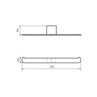 Ellisse Double Toilet Roll Holder