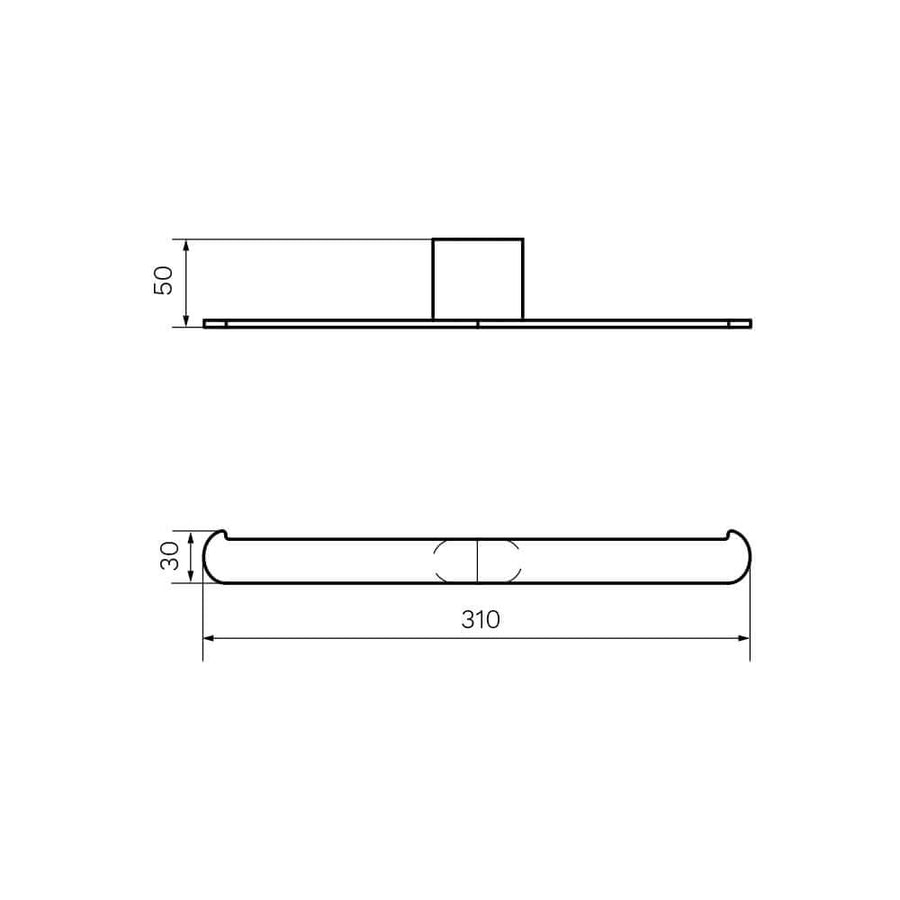 Ellisse Double Toilet Roll Holder