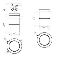 Pure SS316L Progressive Shower Mixer