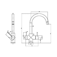 Mecca 3 Way Filtered Mixer Tap