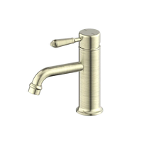 York Straight Basin Mixer With Metal Lever